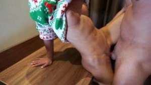 Delicious fit girl fucked on a desk – came in her pussy