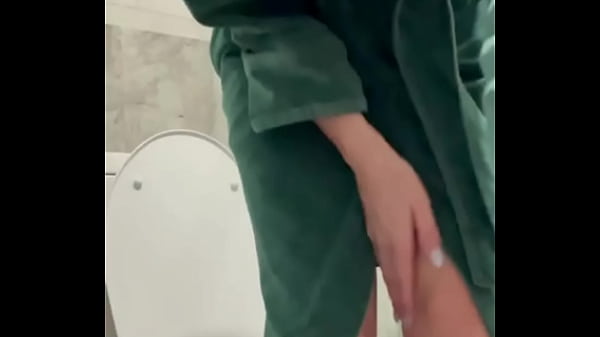 Toilet Time Close-Up In the bathroom, seated on the toilet with my green robe on, I prepare for another piss ses…