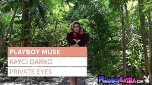 Athletic all natural teen blondie Kayci Darko posing naked for Playboy