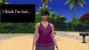 Latina being smashed by homeless in a beach because she lost direction