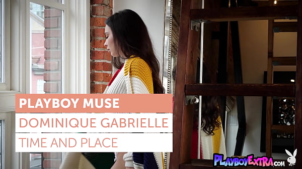 Petite passionate teen muse Dominique Gabrielle posing nude for Playboy