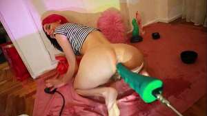 Pounded by the fuck machine and farting deep (teaser)