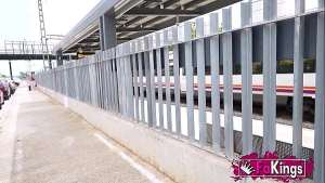 A tourist in Barcelona meets a girl to fuck all over the city. The beautiful and young Lorena Lopes fucks Jason Carrera in our car. FAKings