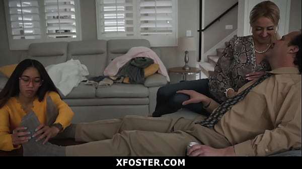 Physical Care of Her Foster Father Takes on a Whole New Meaning as Aria is Commanded to Join in a Group Sex Session – Xfoster