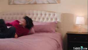 Petite latina teen Natalie Brooks doesnt like condom on her BFs big dick