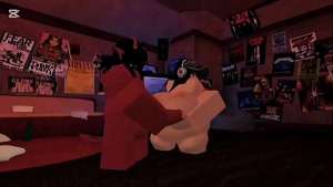 Demon fucks a big-ass white girl without a condom – Roblox Condo