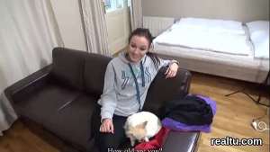 Striking czech teen gets seduced in the hypermarket and plowed in pov