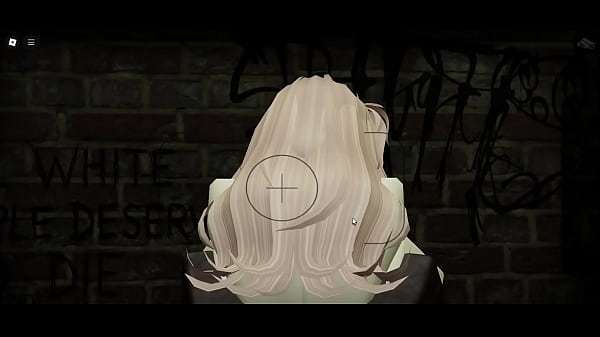 Blonde roblox slut whores herself out  by BBCs in an alleyway