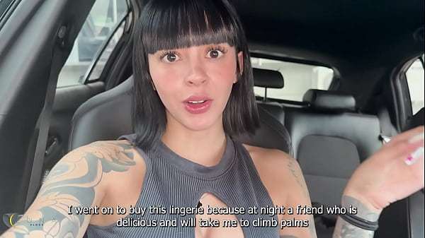 Young Colombian woman has sex in a car on public roads – Luna Vitaler and Duvan Saray