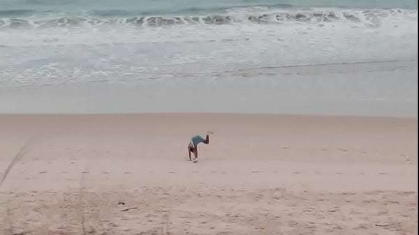 Public Sex at beach and pussy filled up at brothers home – Nati Roza