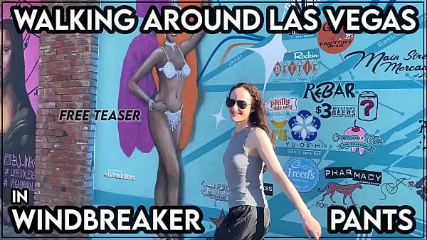 Walking Around Las Vegas in Windbreaker Pants