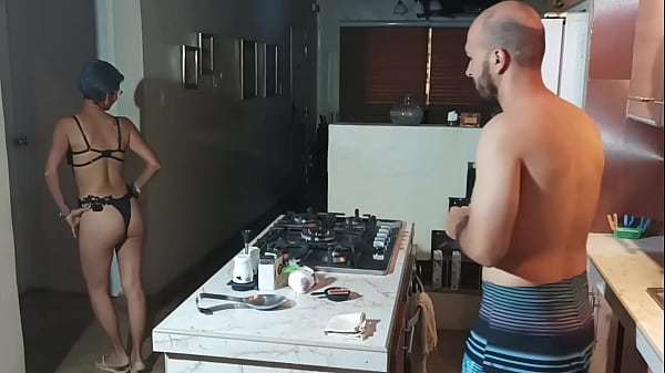 I like being in the kitchen with you, stepbrother!!!