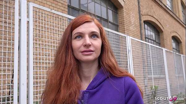 GERMAN SCOUT – Skinny Ginger Ukrainian Teen Lina Joy Pickup for Rough Casting Fuck