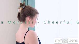 Beautiful girl Julia Morozzi masturbates her amazing hairy pussy