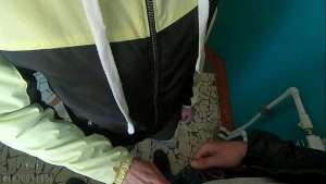 Risky Blowjob and Swallowing a Mouthful of Cum on a Public Staircase