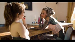 Tattoo Lesbians ANAL Extreme – Anuskatzz squirt all over Eden Ivy – Toys, gapes, ATM