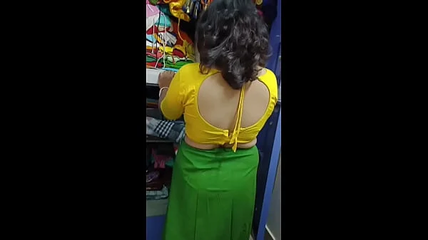 busty desi housewife enjoy her hot boob press