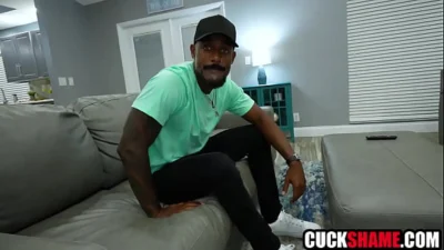 Cuck Watches Wife Squirting on Big Black Cock