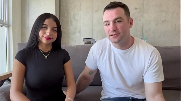 Petite 19 yr old Teen with Huge Natural Tits Goes on Sex Shop Adventure with Big Dick White Man