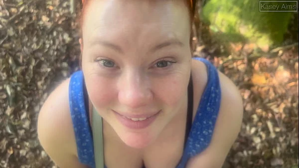 A New Forest Walk With A Stranger’s Cock In My Mouth And Tight Pussy