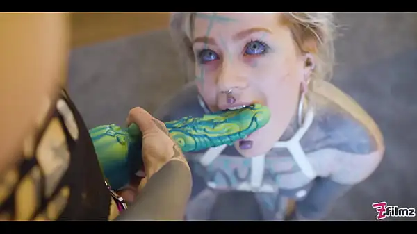 Burlesque Tattooed Minxs Big Tits Strap-on Fuck