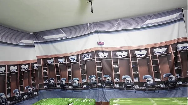 Cheerleader Slut Fucks Entire Football Team and Gets Covered in Cum Part 1