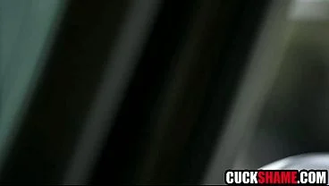 Cuckold hubby spying affair, then makes wife fuck lover