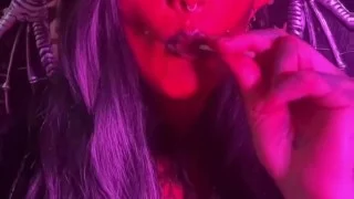 Demon Jana goes to town on a sucker