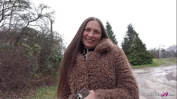 GERMAN SCOUT – Anal Casting Sex for Freckled Big Butt and Boobs Maid Cora Love