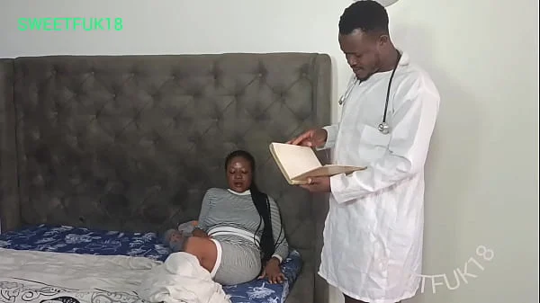 I feel like falling sick everyday this doctor really knows how to handle my Young pussy I can’t get enough of this black Cork