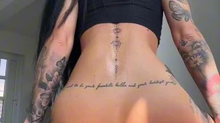 My Precious Ass was Plugged till I REVERSE DILDO RIDING in my Pussy 17 cm made me crazy wet