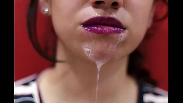 Photo slideshow #2 – Violet lips – CFNM Cum Dripping and Cum on Clothes!
