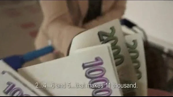 Pretty amateur redhead Czech girl fucks on stairwell for money