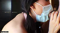 Asian Hottie Doesn’t Let Coronavirus Stop Her From Taking Big Cock