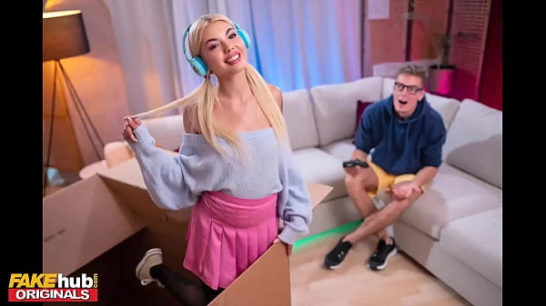 Free Use Mail Orde Girl with cute natural teen body plays video games and gets a creampie starring blonde Belgian babe Luna Wolf – FAKEhub