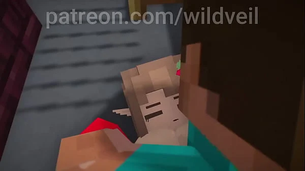 Hooker gets fucked by Steve in public – Minecraft