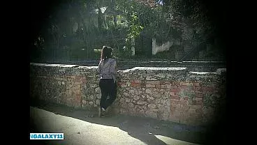 Hot sex in the mountains with a big ass brunette