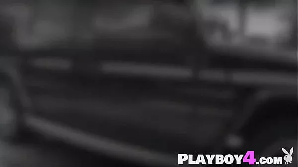 Huge tits MILF and hot Latin washing car with their hot friends in lingerie