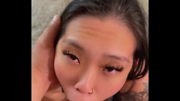 I got his cock nice and wet before he stuffed my pussy DOGGYSTYLE POV HUGE CUMSHOT ON ASS