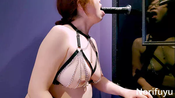 Masochistic slave loves dildos