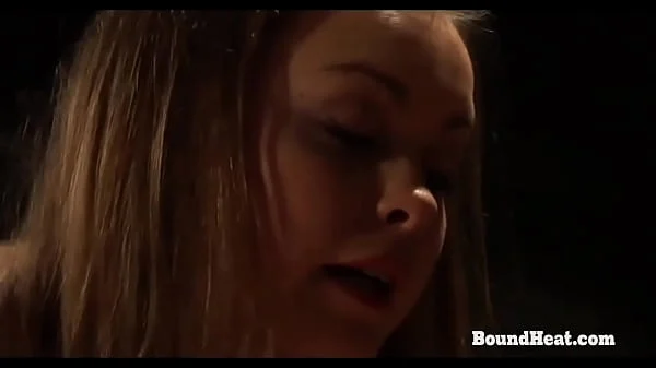 Tied Up Blonde Lesbian Slave Whipped And Dominated Hard