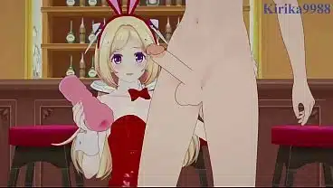 Aki Rosenthal (Bunny Girl) and Usada Pekora (Bunny Girl) intense sex. – Hololive VTuber Hentai