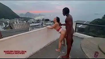 Bareback! Hotwife fucking with a big black cock