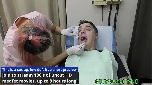 Canada Gets A Dental Exam From Hygienist Channy Crossfire ONLY On GuysGoneGyno! – Reup