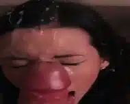 Facial cumshot compilation