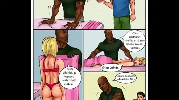 Finnish cartoon – Hotwife on vacation