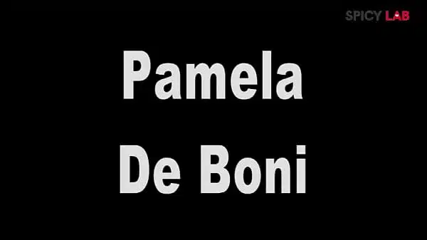 Gorgeous BBW gets double penetration and cum on big natural boobs