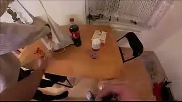 He licked the cream off her hard nipples and tight pussy.