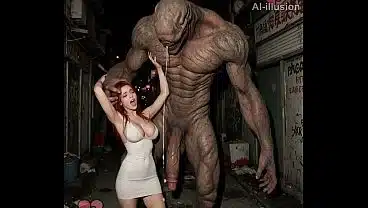 Holly ran into a monster part 1 (AI-generated) (No live-action) (NSFW) (fully voice)