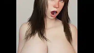 Hot girl gets her tits pleasured by flicking fingers [Nipple Orgasm]